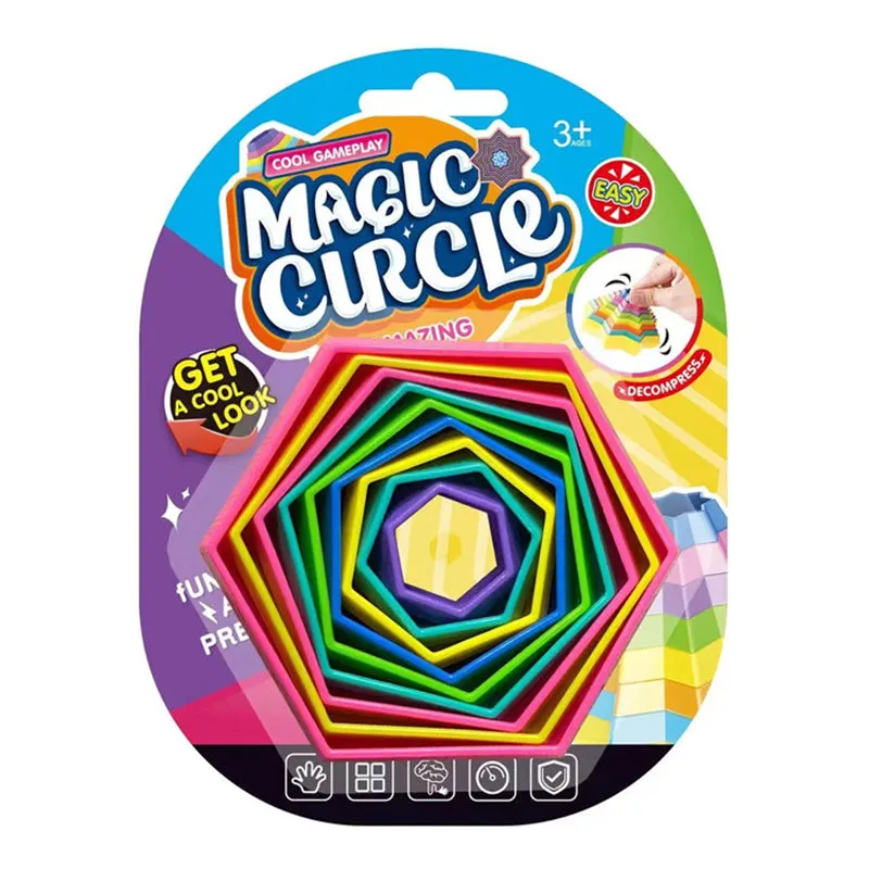 3PCS 3D Magic Star Variety Thinking Training Assembly Toys