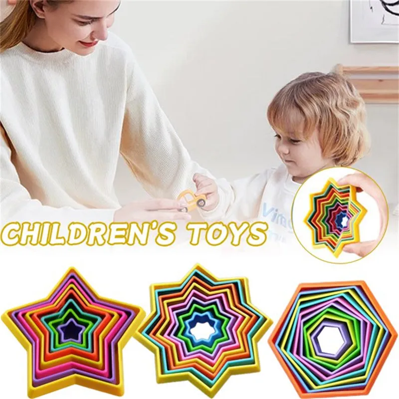 3PCS 3D Magic Star Variety Thinking Training Assembly Toys