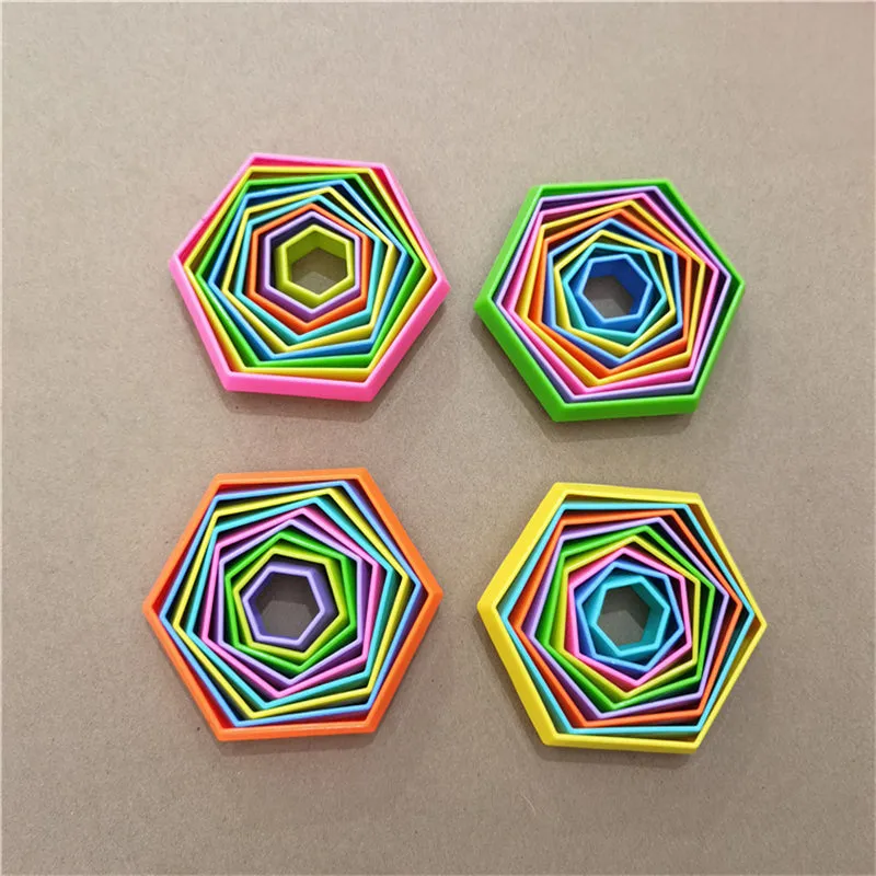 3PCS 3D Magic Star Variety Thinking Training Assembly Toys