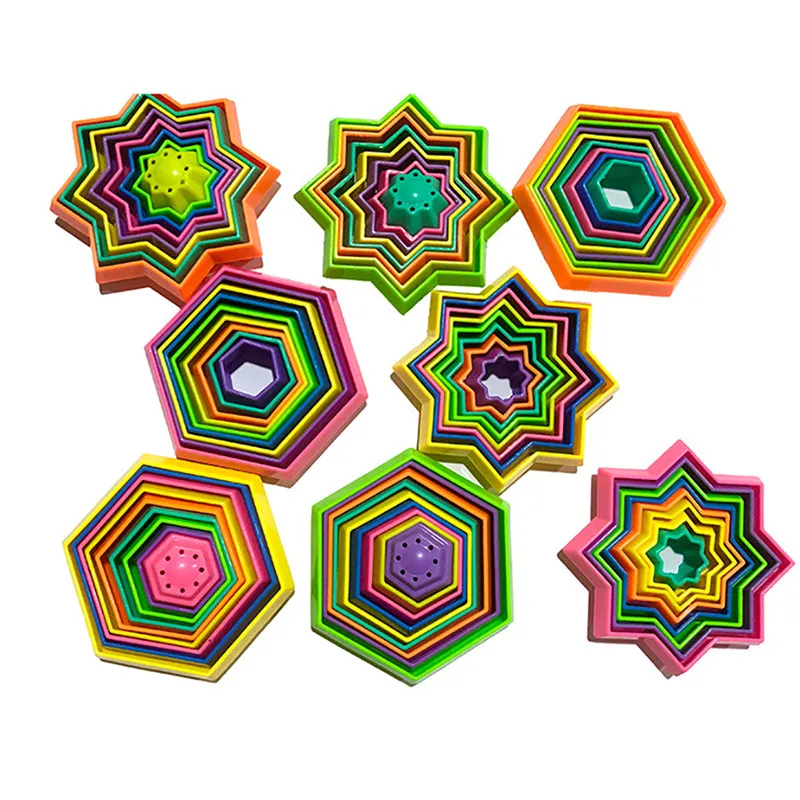 3PCS 3D Magic Star Variety Thinking Training Assembly Toys