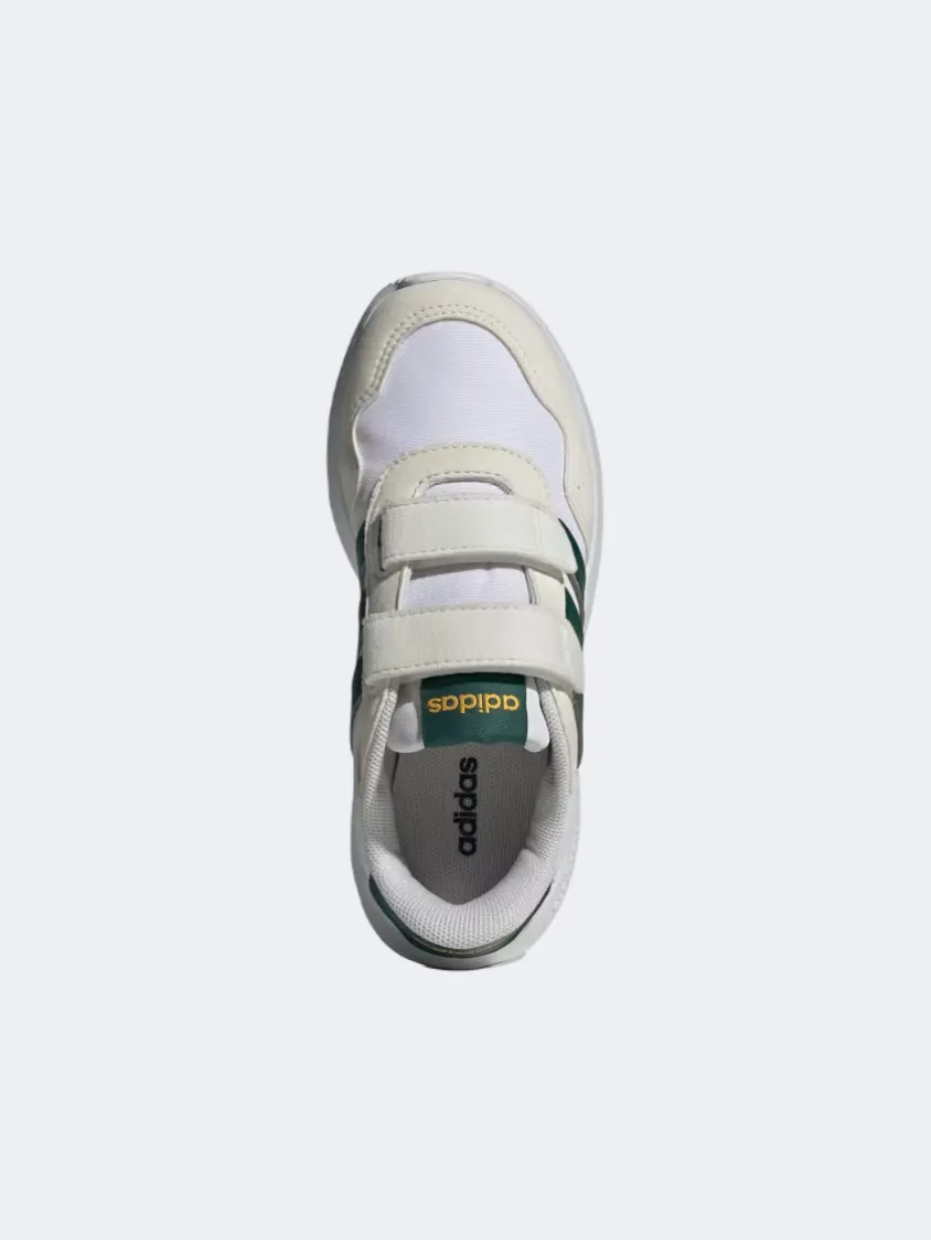 Adidas Run 60S Cf Ps-Boys Sportswear Shoes White/Green/Gold