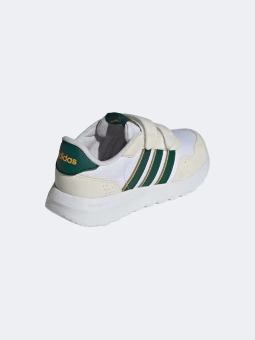 Adidas Run 60S Cf Ps-Boys Sportswear Shoes White/Green/Gold