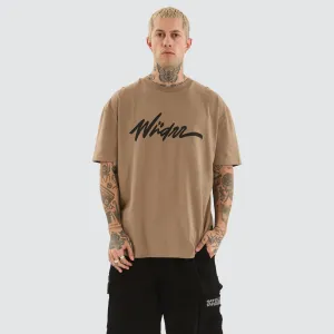 Apollo Box Fit Tee Taupe