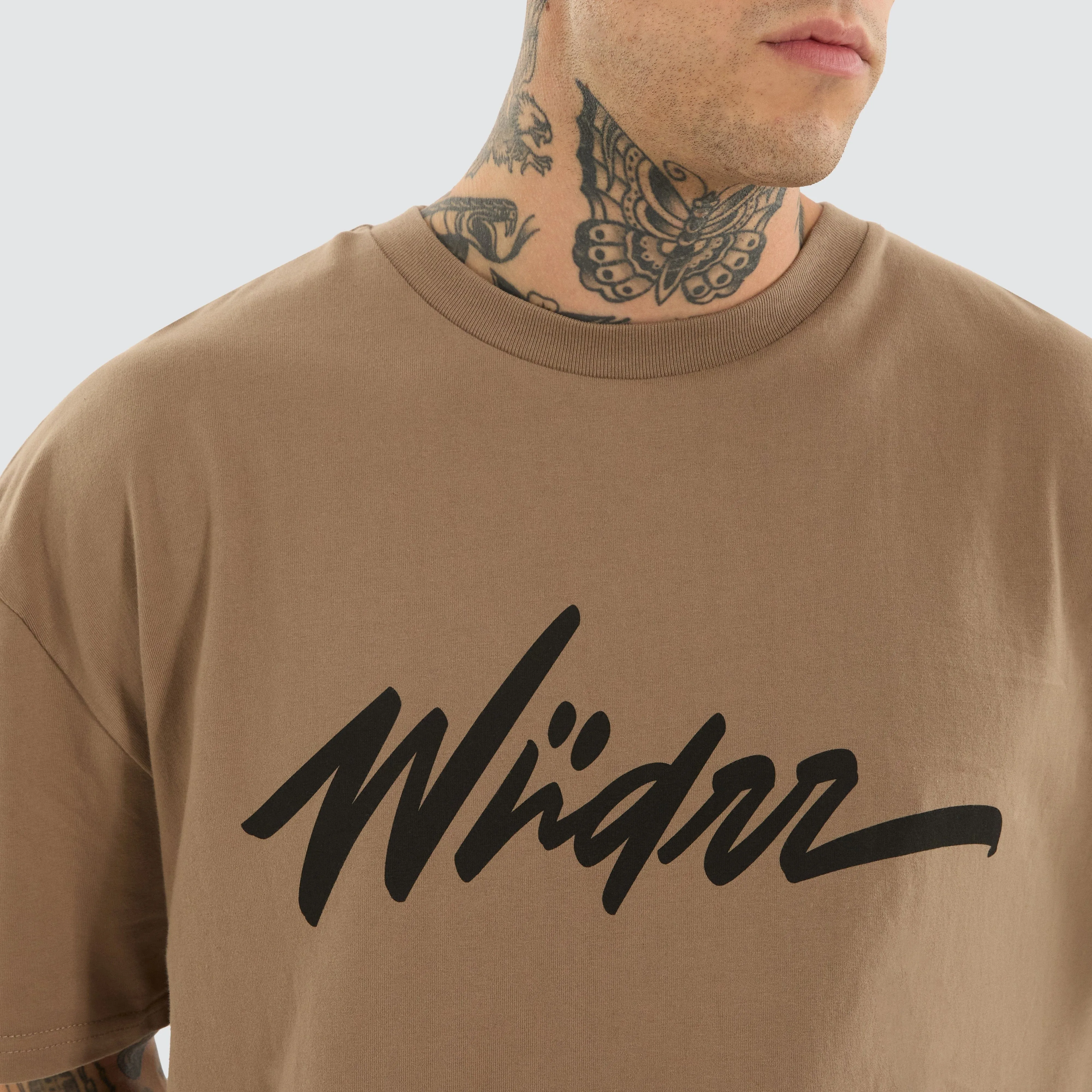 Apollo Box Fit Tee Taupe