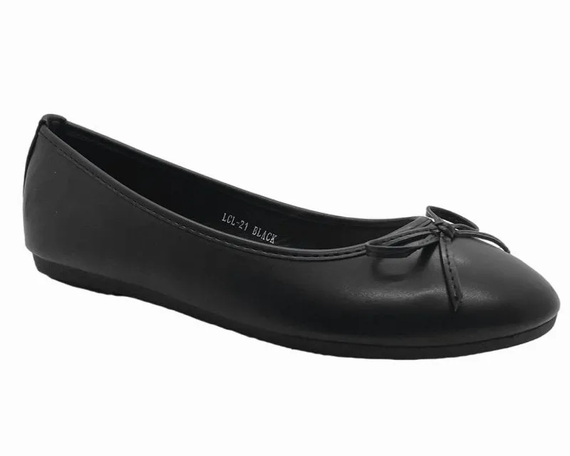 Ballerina Slip On Flat Bow Shoes
