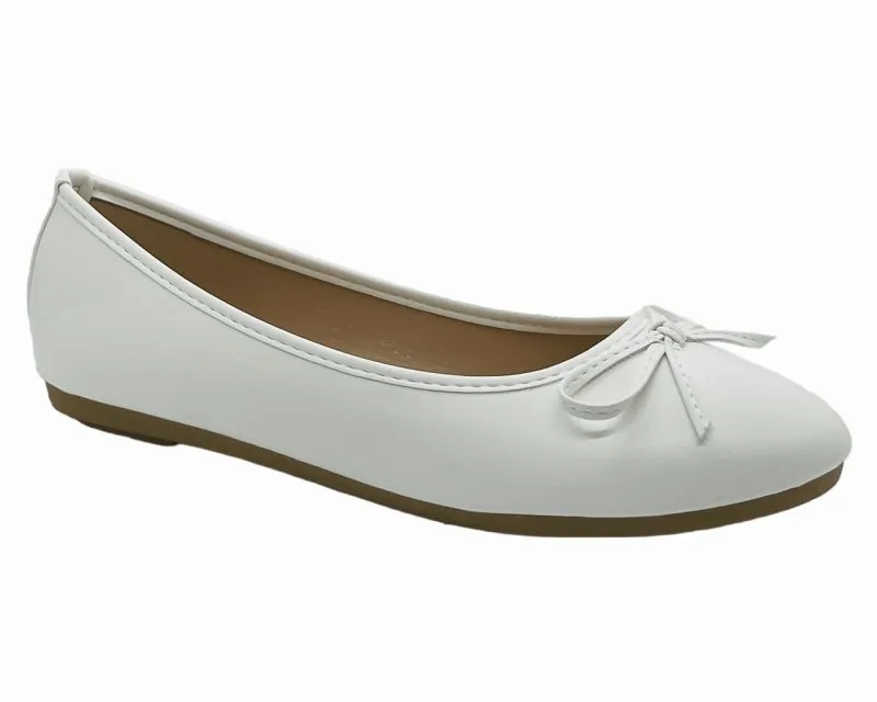 Ballerina Slip On Flat Bow Shoes