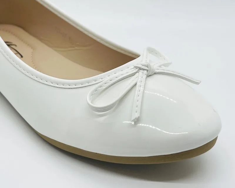 Ballerina Slip On Flat Bow Shoes