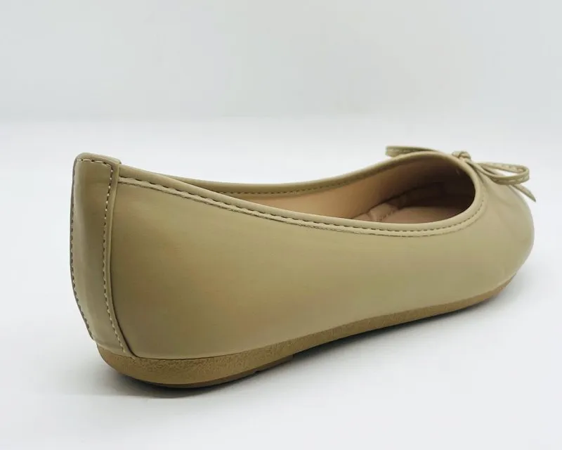 Ballerina Slip On Flat Bow Shoes