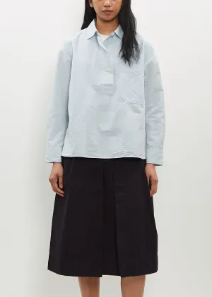 Big Pocket Cotton-Linen Swing Shirt
