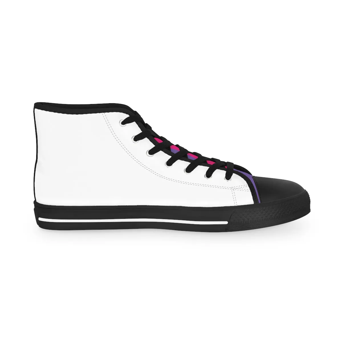 Bisexual Flag Kisses LGBTQ High Top Sneakers Unisex Size