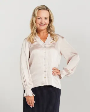 Blackstone Shirred Collar Shirt
