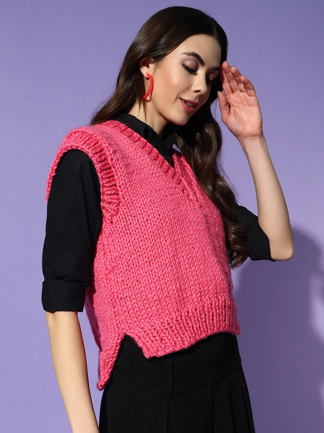 Chunky Pink Vest