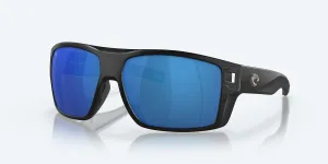 COSTA DIEGO 11 MATTE BLACK W/ BLUE MIRROR 580G POLARIZED