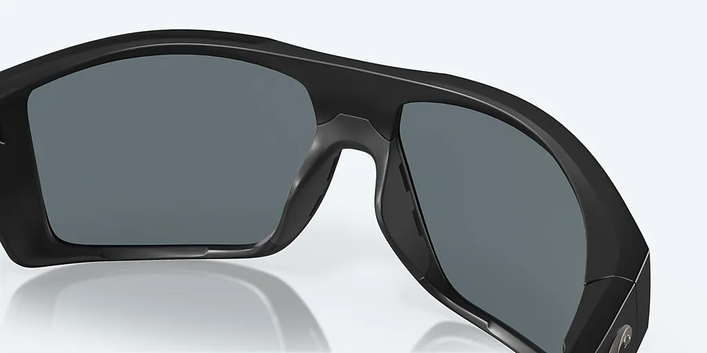 COSTA DIEGO 11 MATTE BLACK W/ BLUE MIRROR 580G POLARIZED