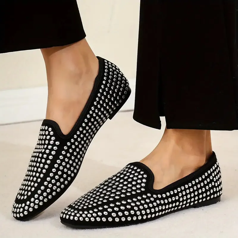 Dames Zomer Loafers-glinsterende slip-on flats, Licht en comfortabel