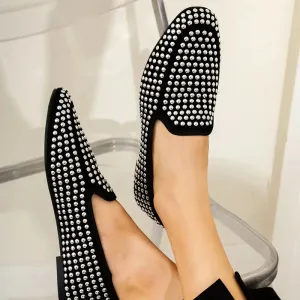 Dames Zomer Loafers-glinsterende slip-on flats, Licht en comfortabel