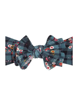 FAB-BOW-LOUS Bow, Floral Plaid