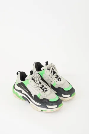 Green & Multi Triple S Sneaker