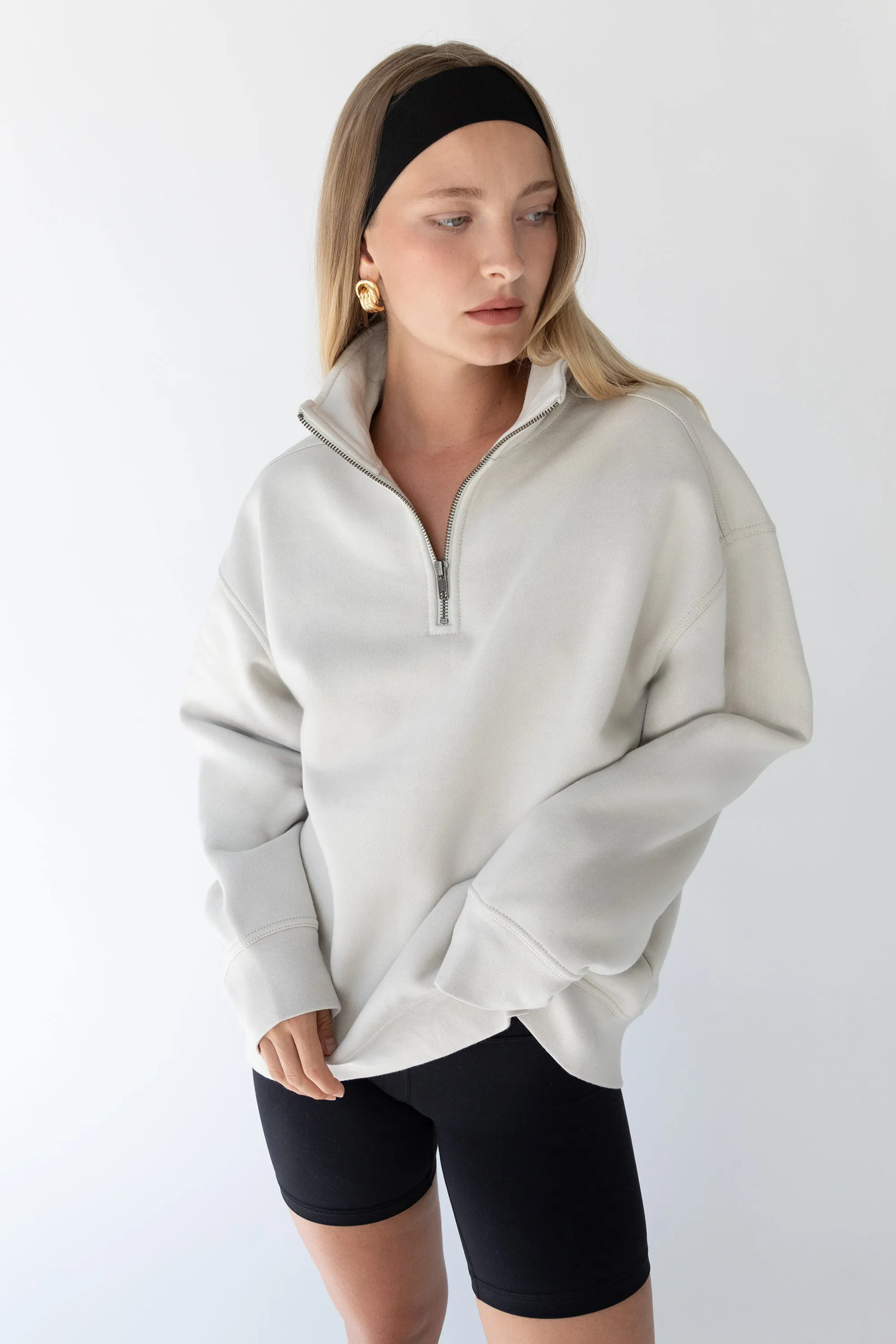 HALF-ZIP SWEATSHIRT