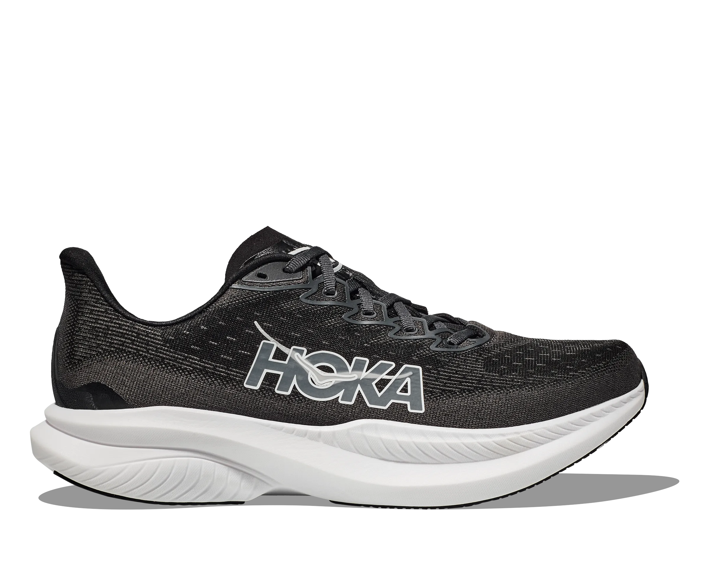 Hoka Mach 6 Black White Men's