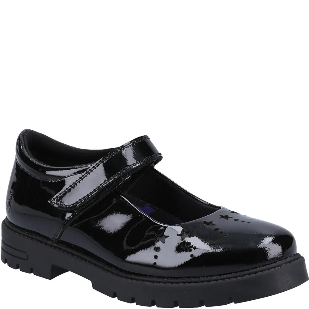 Hush Puppies Sabrina Patent Senior School Shoes