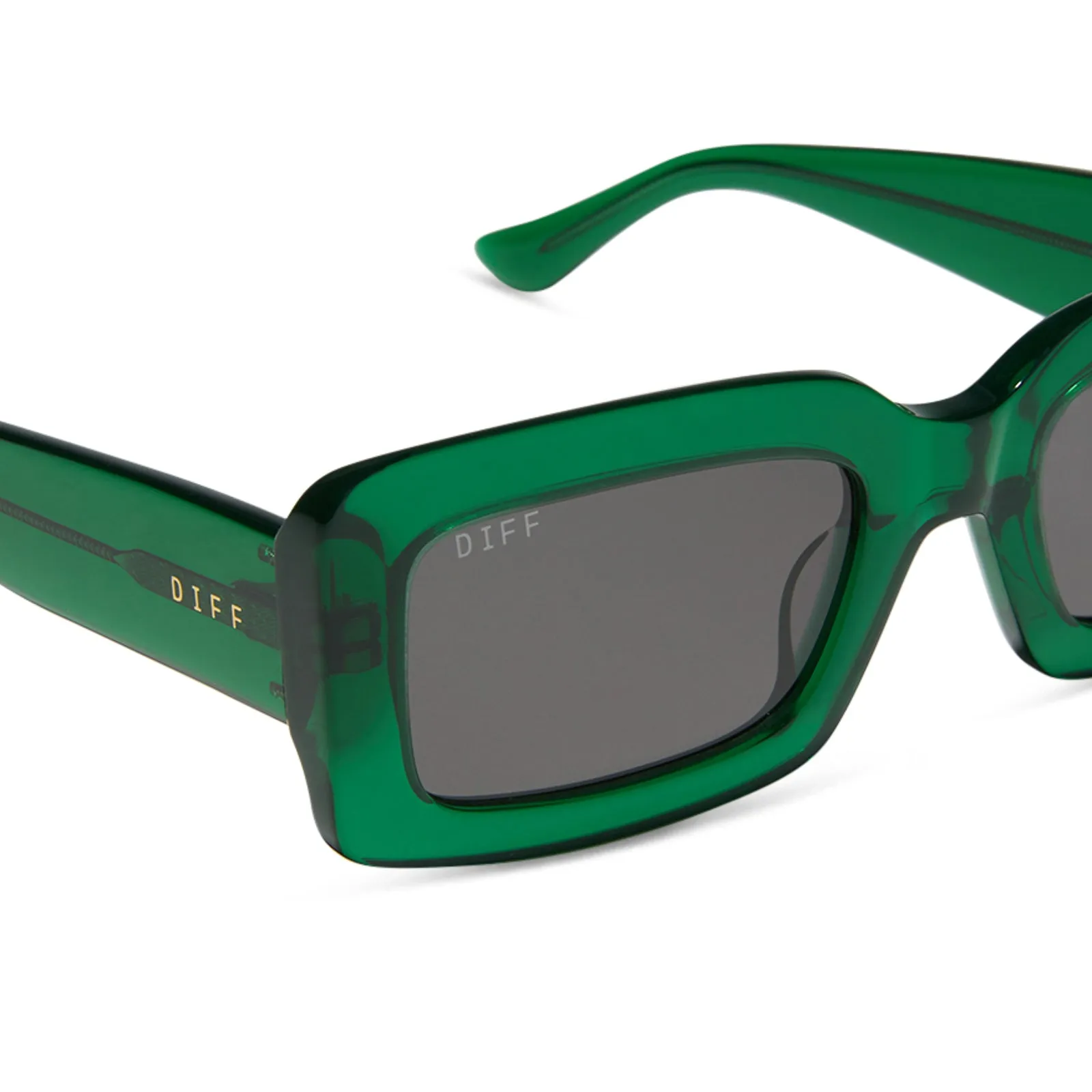 INDY - PALM GREEN CRYSTAL   GREY   POLARIZED SUNGLASSES