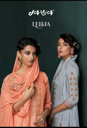 Jay Vijay Lehja Bembrerg Sik Embroidery Casual Wear Salwar Kameez