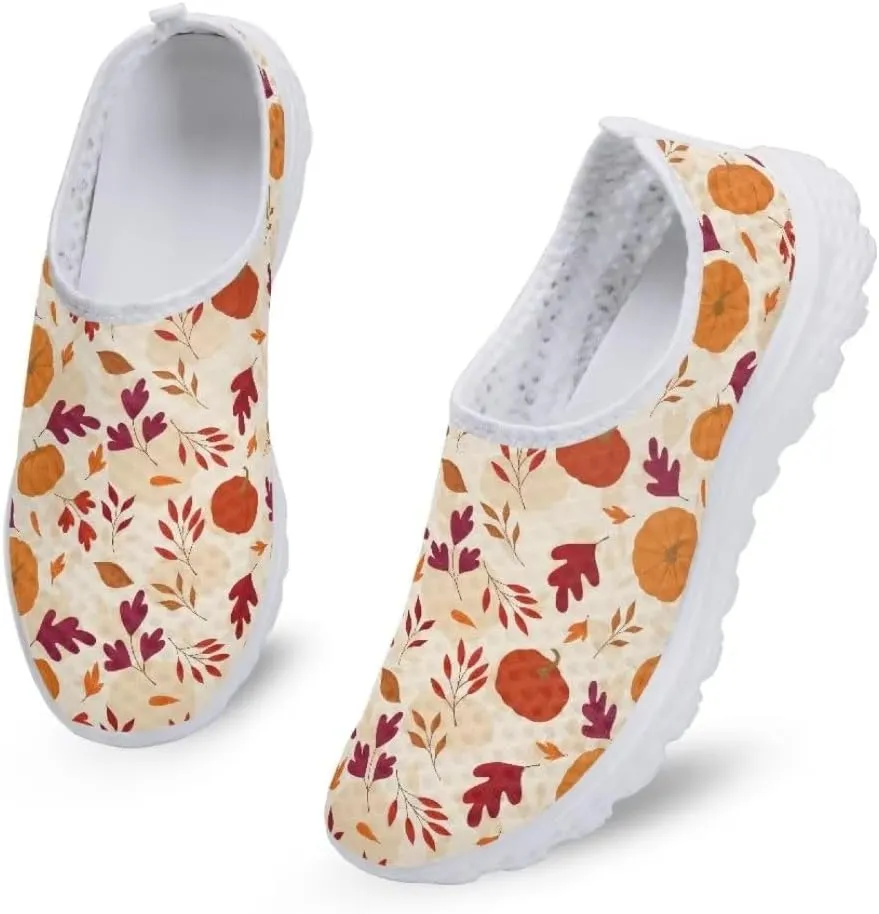 Jeiento Running Shoes for Women Men Athletic Walking Sneakers,Fall Leaf Shoes,Halloween Shoes for Hiking Walking Sports Travel Jogging Shoes