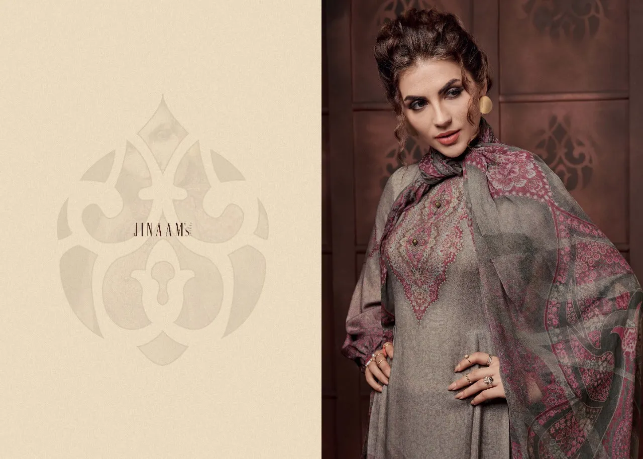 Jinaam Presents Elissa Satin Cotton Casual Wear Salwar Suits