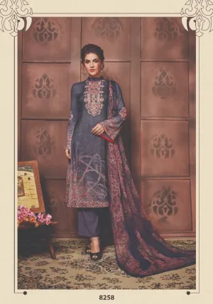 Jinaam Presents Elissa Satin Cotton Casual Wear Salwar Suits