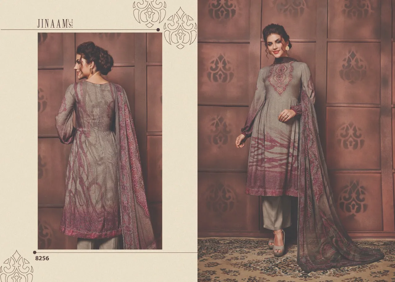 Jinaam Presents Elissa Satin Cotton Casual Wear Salwar Suits