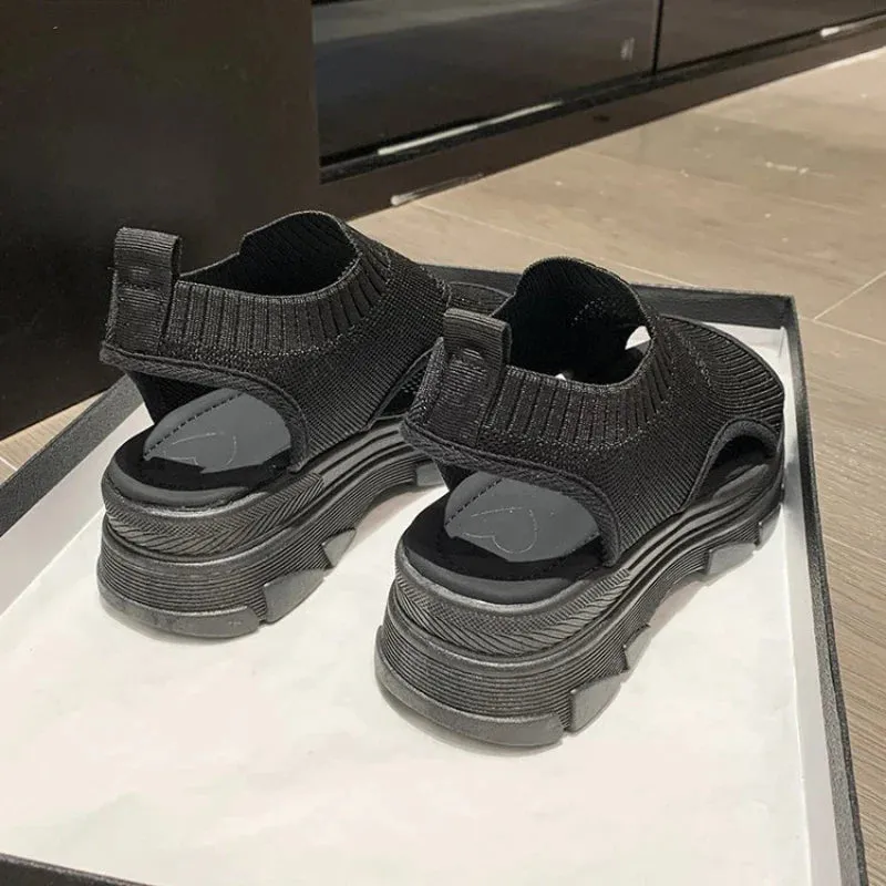 Joskaa 2024 New Elastic Chunky Sandals