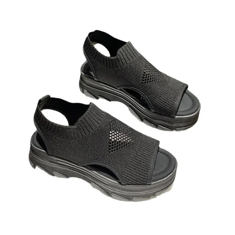 Joskaa 2024 New Elastic Chunky Sandals