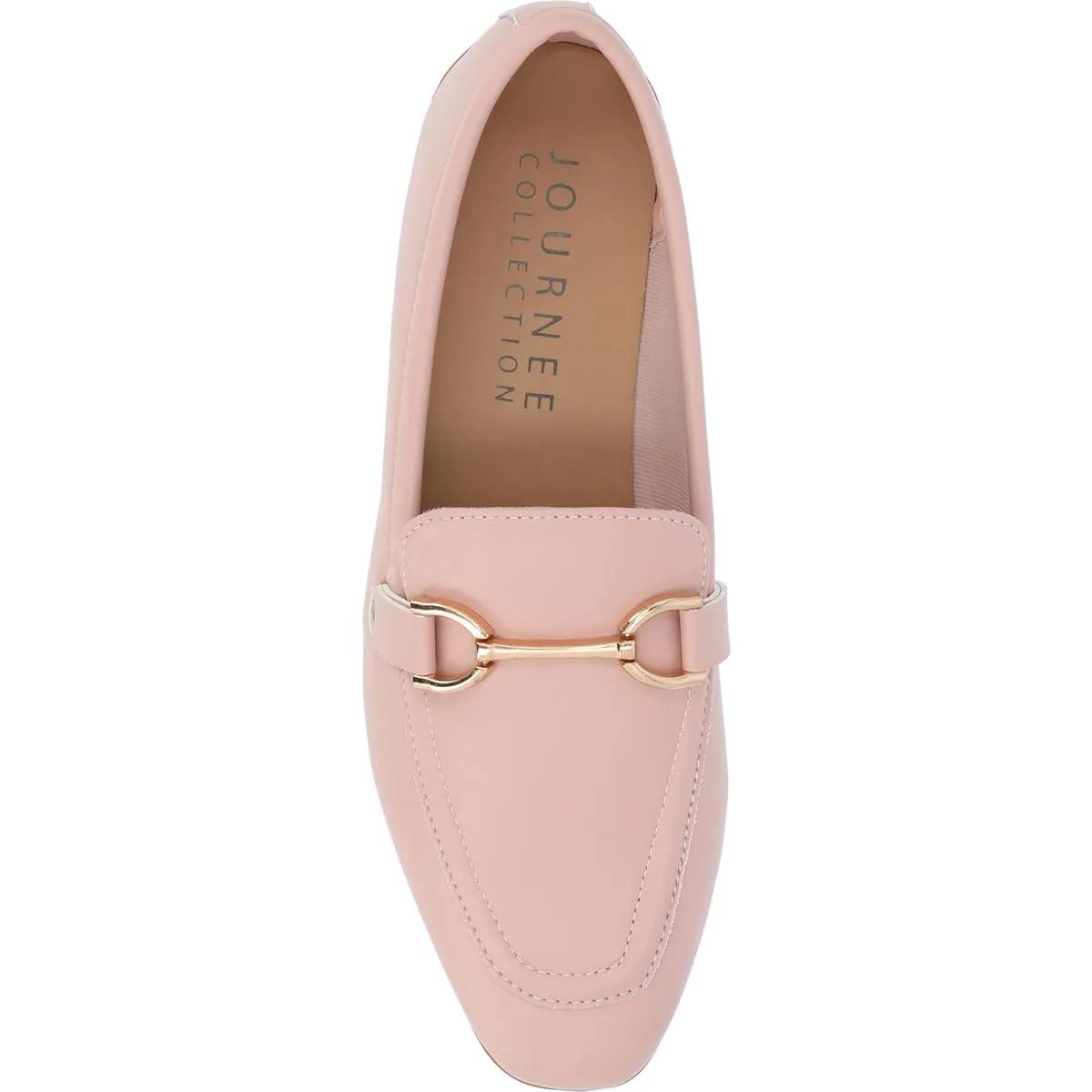 Journee Collection Womens Mizza Faux Leather Slip On Loafers