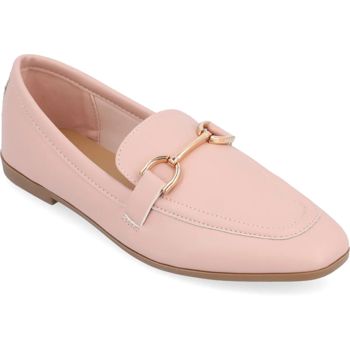 Journee Collection Womens Mizza Faux Leather Slip On Loafers