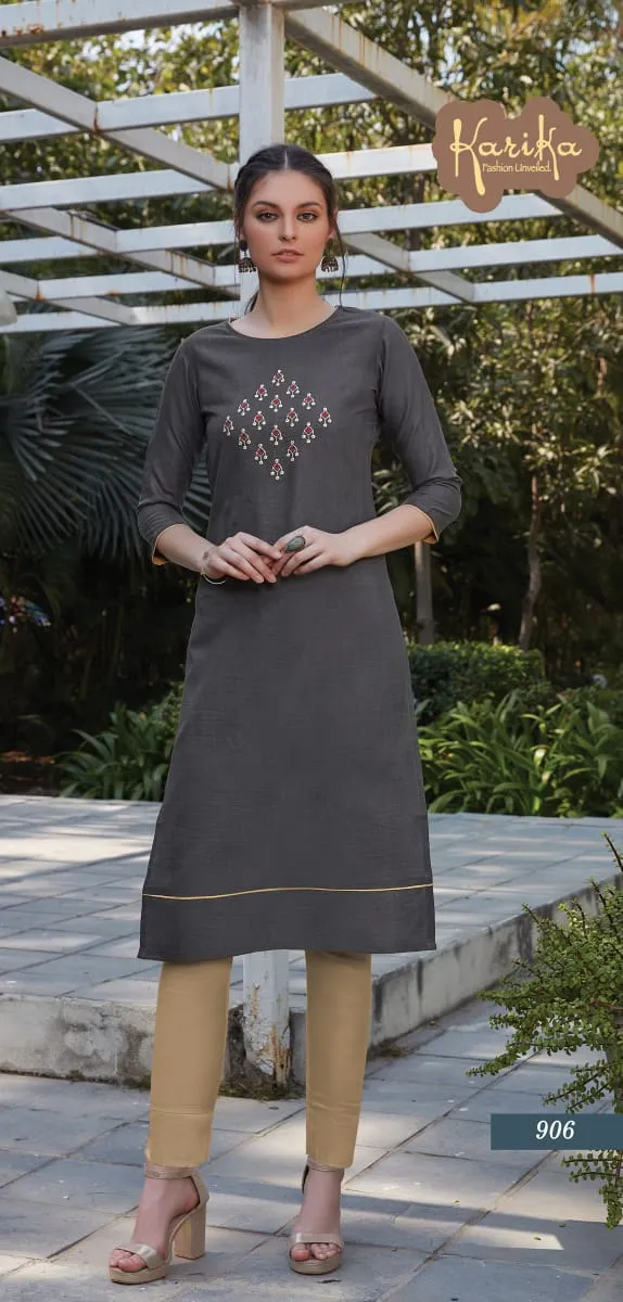 Karika Launched Scarlet Cotton Casual Wear Kurtis Collection