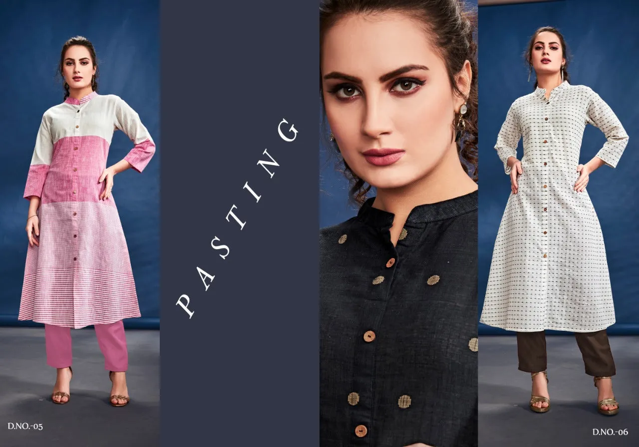 Karika Launched Waves Vol 1 Cotton Casual Wear Kurtis Collection