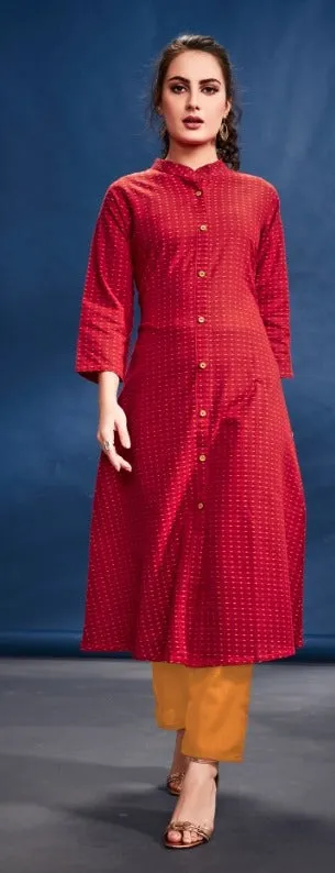 Karika Launched Waves Vol 1 Cotton Casual Wear Kurtis Collection
