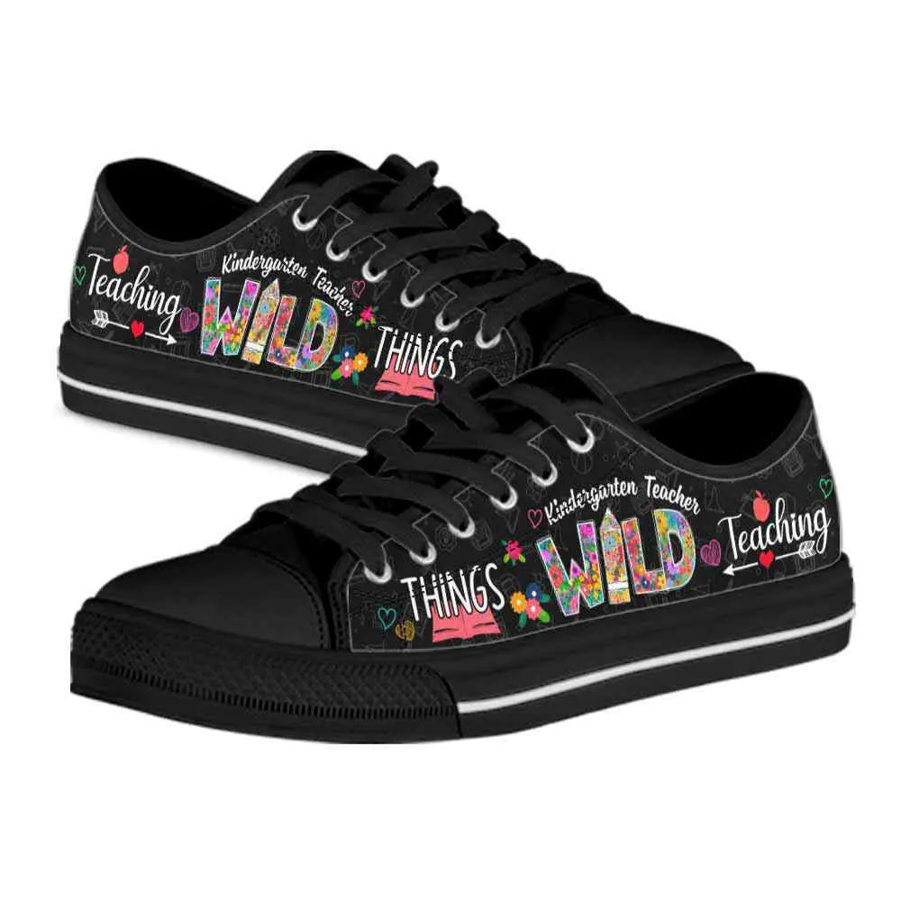 Kindergarten Teacher Teaching Wild Things Low Top Shoes, Teacher Shoes, Low Top Sneakers