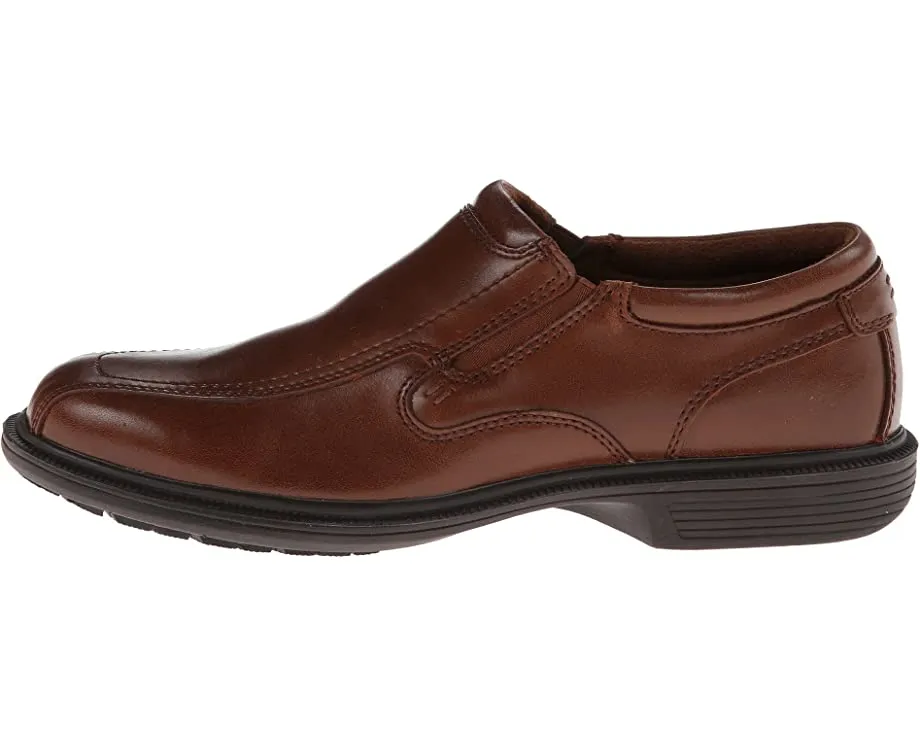 Loafers Bleeker Street Bicycle Toe Slip-On with KORE Slip Resistant Walking Comfort Technology Nunn Bush, cognac