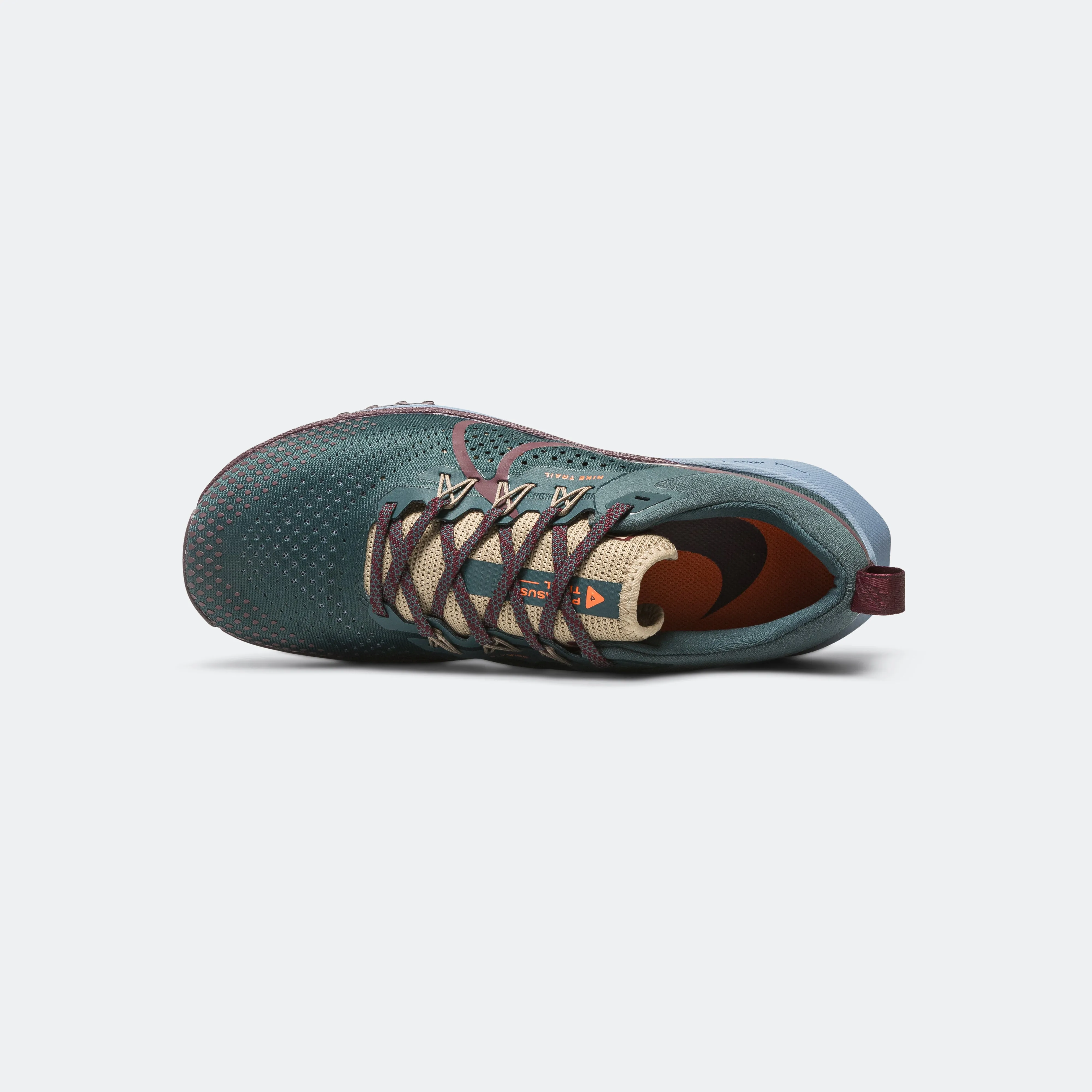 Mens React Pegasus Trail 4 - Deep Jungle/Dark Maroon-Khaki