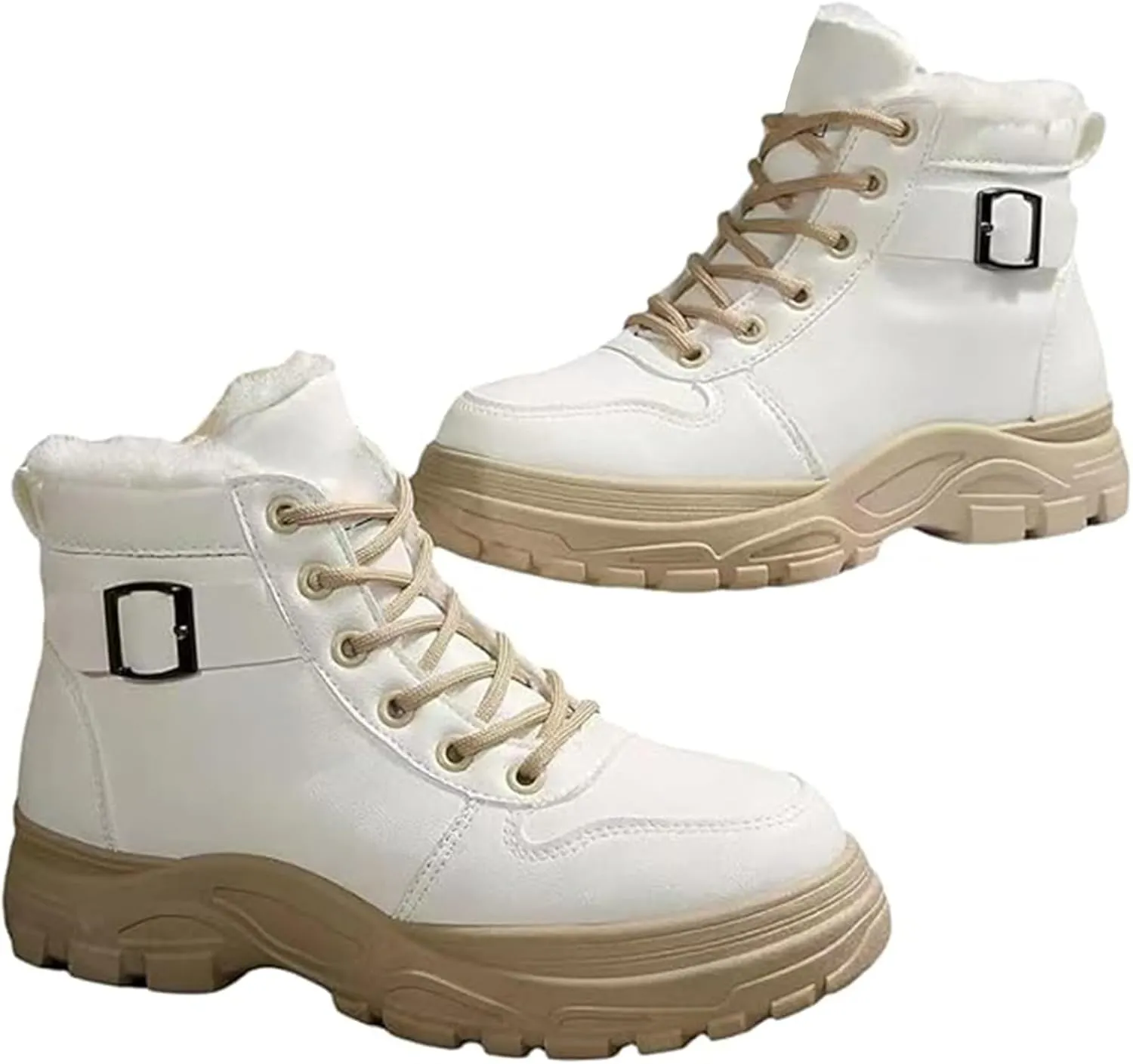 Men's Work Boots Soft Toe Hiking Sneakers Warm Fur Lined Womens Safety Shoes Steel Toe Winter Backpacking Snow Botas Warm Water Hike Grounded Footwear