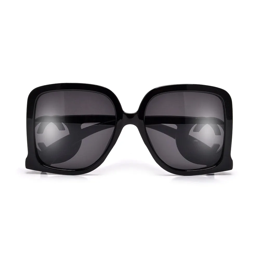 OVERSIZED TRENDY FASHION C LOGO SQUARED SUNNIES