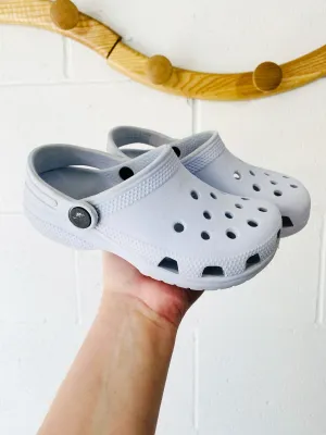Pale Periwinkle Classic Clogs, size 12 (C12)
