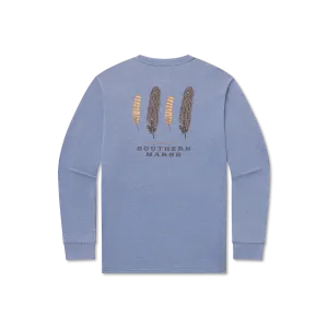 SEAWASH Tee - Waterfowl Feathers - Long Sleeve