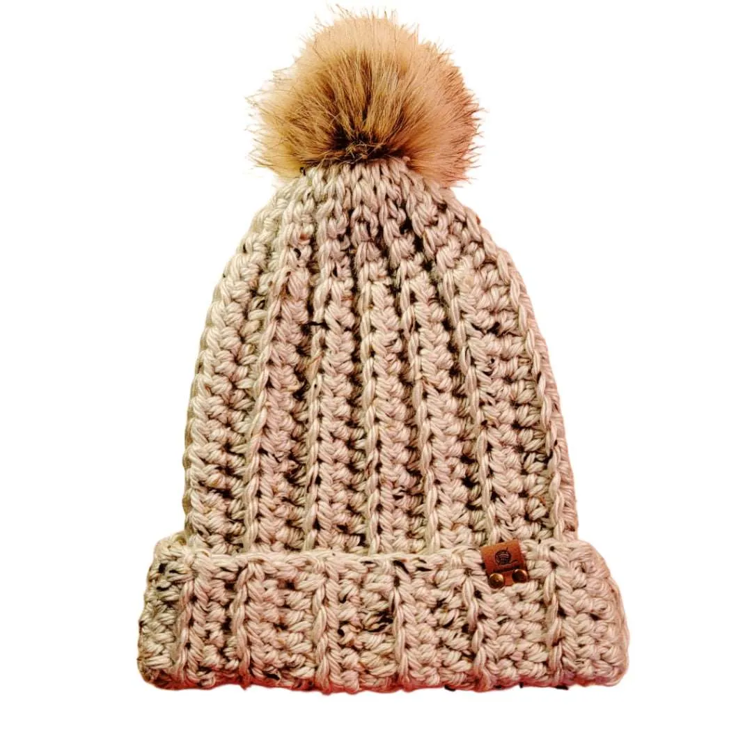 Slouchy Beanie with Pom Pom
