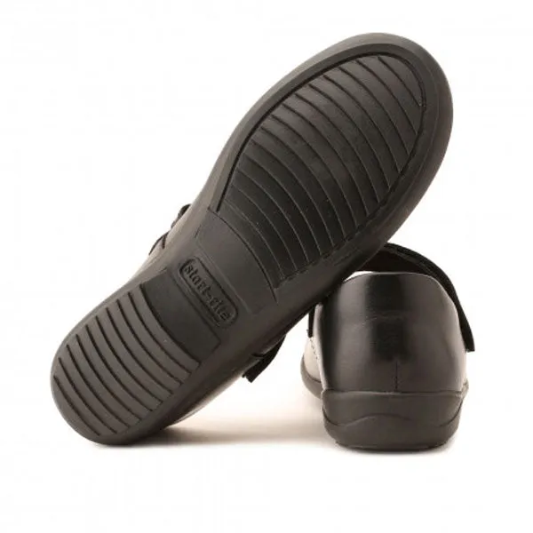 Start-rite Mary Jane Black Velcro School Shoes