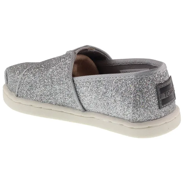 Toms Shoes Infants Glimmer Alpargata Silver