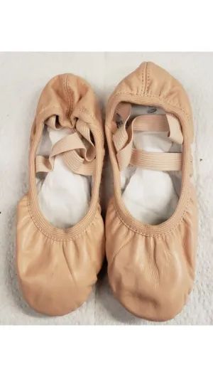 Warby -- Women's Leather Split Sole Ballet -- Pink