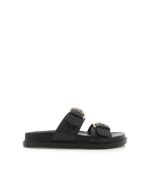 WILMER - BLACK RAFFIA